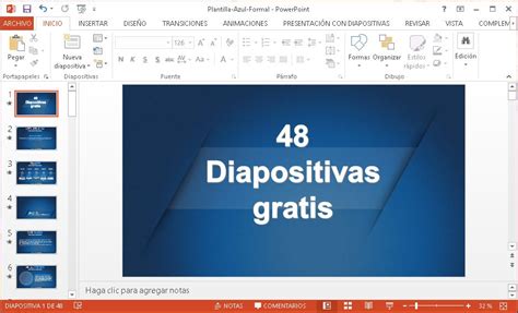 Plantilla Azul Formal Para Power Point Plantillas Power Point Gratis