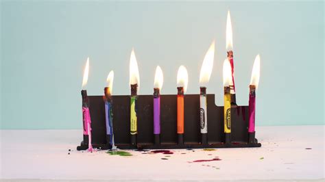 Chanukah Hack Crayon Menorah YouTube