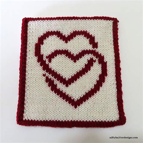 Ravelry Double Hearts Potholder Pattern By Lisa Hannan Fox