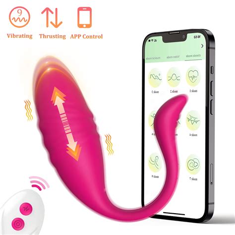 LETHIME APP Remote Control Thrusting Vibrator Female Sex Toys For Women