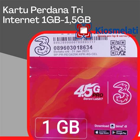 Jual Kartu Perdana Tri Internet Happy Gb Kartu Perdana Kartu Tri