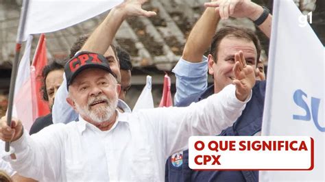 CPX em boné de Lula significa Complexo abreviação que se refere a