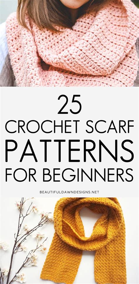 25 crochet scarf patterns for beginners – Artofit