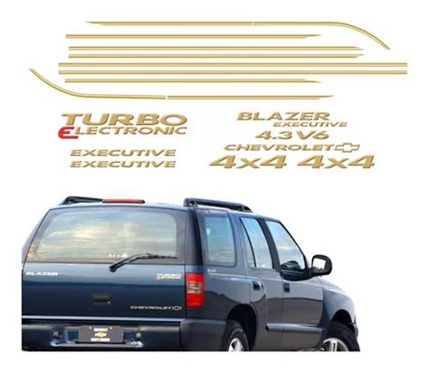 Kit Adesivos Compat Vel Blazer Executive Faixas R