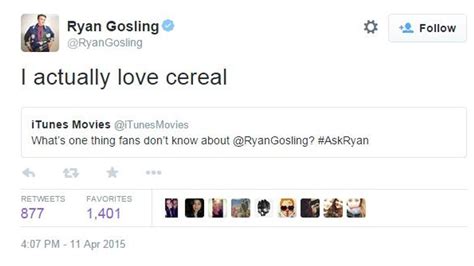 Here's what Ryan Gosling has to say about that cereal meme | indy100 ...