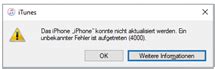 Gelöst iTunes Fehler 4000 So beheben Sie