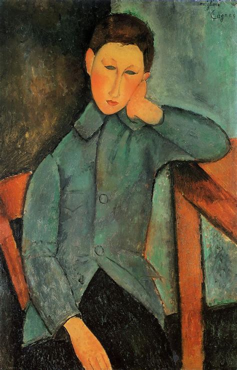 The Boy Painting Amedeo Modigliani Oil Paintings