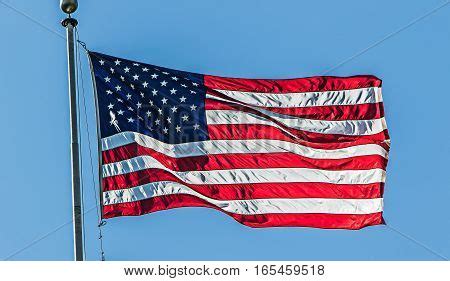 American Flag Flapping Image Photo Free Trial Bigstock