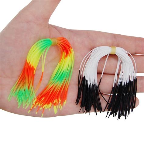 Bundles Strands Silicone Skirts Fishing Spinnerbait Skirt Lure