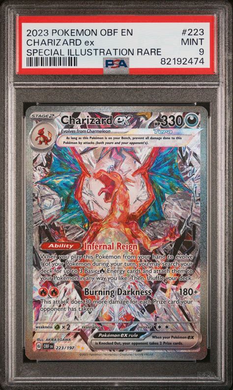 2023 Pokemon Obf En-obsidian Flames 223 Charizard Ex PSA 9 | GameStop