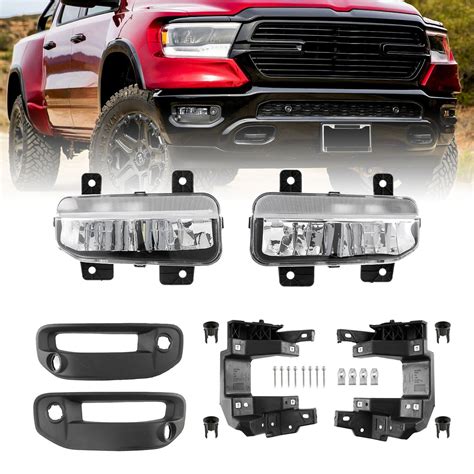 Led Fog Light Set Bumper Driving Light Replacement For Dodge Ram