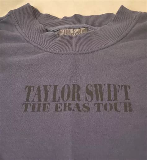 Taylor Swift Eras Tour 2023 Official Merch Blue Crewneck Sweatshirt