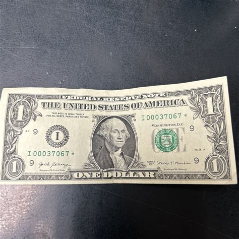 Mavin 1 Dollar Bill Star Note Low Serial Number