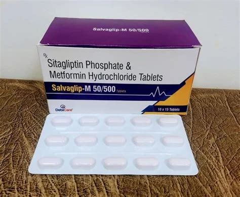 Sitagliptin Phosphate 50 Mg Metformin Hydrochloride 500 Mg Tablets At