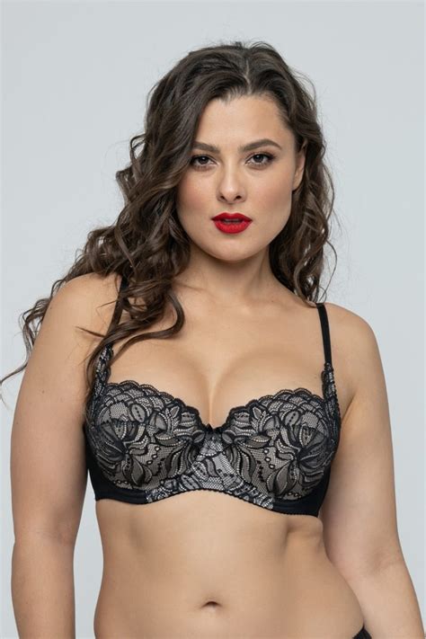 Бюстгальтер с плотной чашкой черный кружевной VALERIA LINGERIE NOIR parishop ru