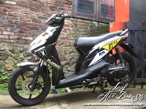 modifikasi sederhana beat  modifikasi motor beat terbaru