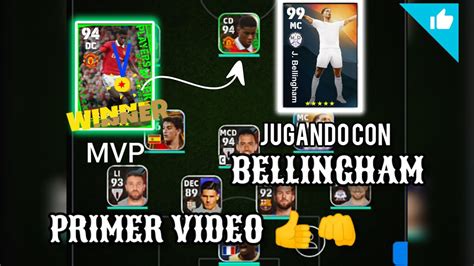 Primer Video Jugando Con Bellingham Efootball Mobile Youtube