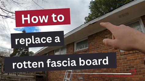 Diy Home Repair Tutorial How To Replace A Rotten Fascia Board Youtube