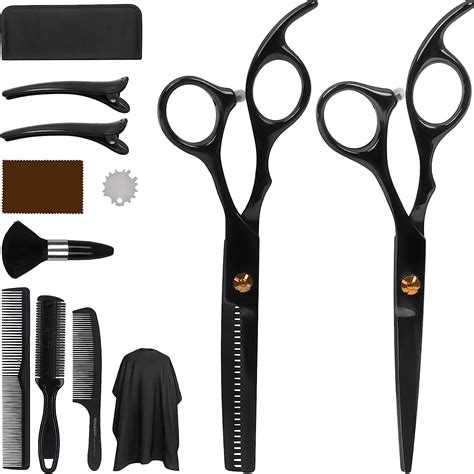 AnJeey 12 Pcs Haarschere Set Professionelle Haarschneideschere Kit Mit