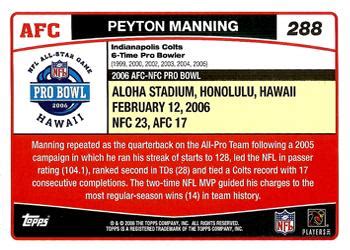 2006 Topps 288 Peyton Manning Trading Card Database