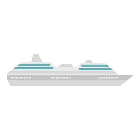 Premium Vector Yacht Icon In Flat Style Isolated On White Background