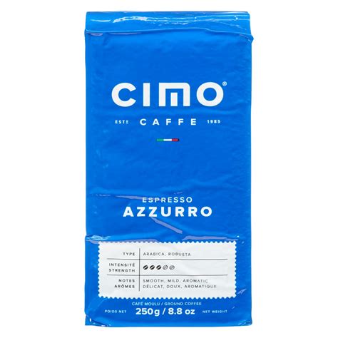 Café moulu espresso azzurro 250 g Café et colorant Mayrand