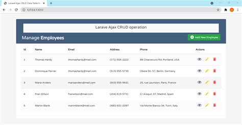 Laravel Crud Operation Using Ajax And Jquery Hot Sex Picture