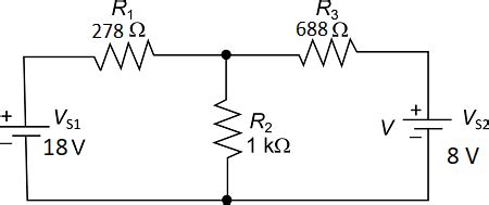 For The Circuit Shown In The Figure Below Determine The Current