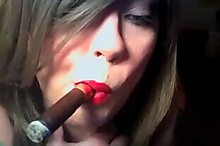 BBW Mistress Tina Snua Smokes A Cigar Using A Holder BlumpkinTube