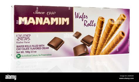 Winneconne Wi 10 October 2019 A Package Of Manamim Wafer Rolls