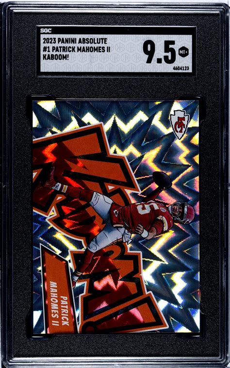 2023 Absolute Patrick Mahomes Kaboom SGC 9 5 Case Hit Card 1 KC