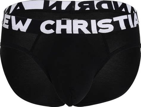 Andrew Christian ALMOST NAKED Bamboo Brief Black MAAT XL Heren