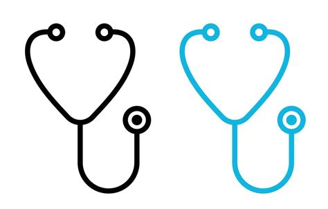 Stethoscope Icon Set 45997337 Vector Art At Vecteezy