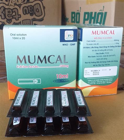 Dung dịch uống Mumcal 500mg 10ml Y TẾ SỈ ĐỒNG NAI