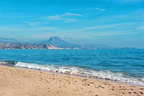 El Campello Beach. El Campello is a Town on the Costa Blanca Stock ...