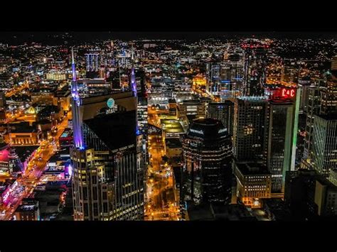 City Lights Of Nashville Drone Aerial Autel Evo Lite Plus YouTube