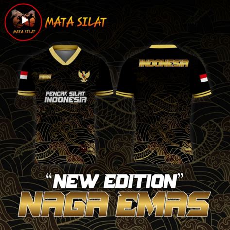 Jual Jersey Pencak Silat Custom Jersey Naga Emas By Mata Silat