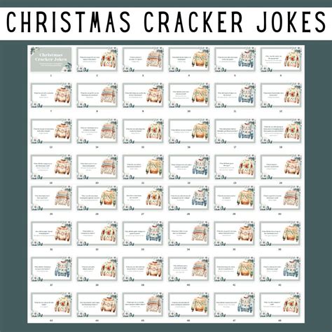 Printable Christmas Cracker Jokes Diy Cracker Mottos And Snaps For