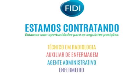 Fidi Abre Vagas De Emprego Em Novo Processo Seletivo Para Trabalhar Em