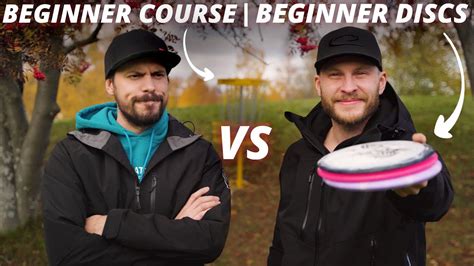 Pro Disc Golfer Vs Amateur Beginner Course With Beginner Discs Youtube