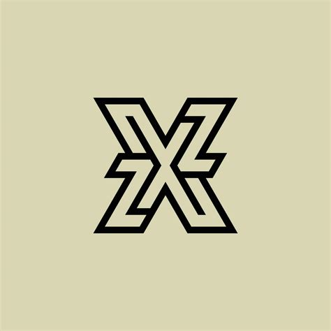 Initial Letter Xz Or Zx Monogram Logo Vector Art At Vecteezy