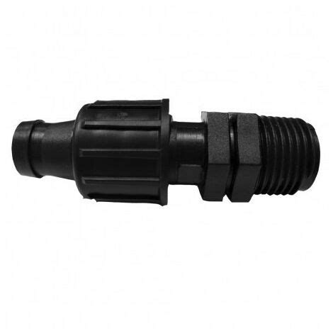 Adaptador Macho De Cinta De Riego 16mm A 1 2 Pack X 50 Permite La