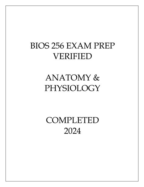 Solution Bios Exam Prep Verified Anatomy Physiology Completed