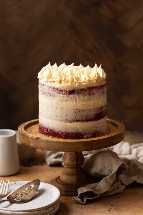 Naked Red Velvet Cake Recipe In 2025 Holiday Dessert Recipes Red Velvet Cake Cake Decorating