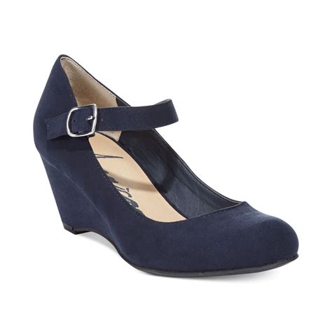 American Rag Meesha Mary Jane Wedges in Blue (Navy) | Lyst