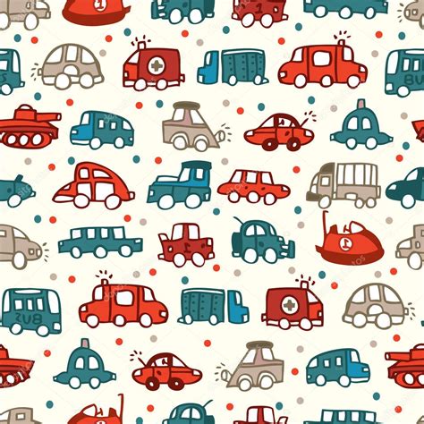 Seamless Car Pattern — Stock Vector © Mocoo2003 8036547