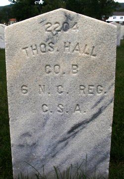 Pvt Thomas H Hall 1824 1865 Mémorial Find a Grave