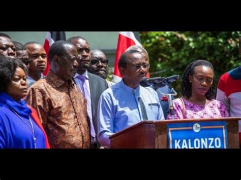 BREAKING NEWS RAILA FINALLY ANNOUNCES HE WILL SUPPORT KALONZO FOR