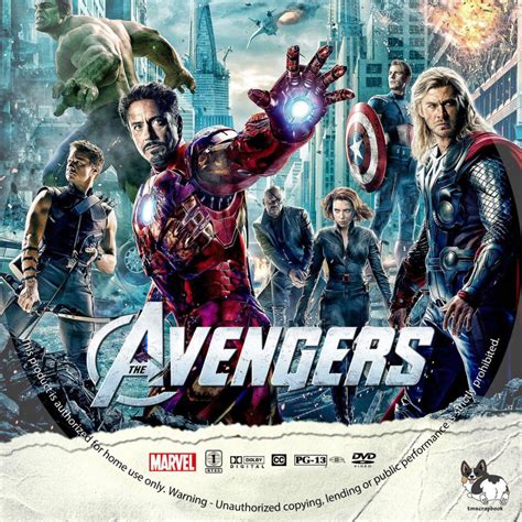 The Avengers (2012) R1 Custom DVD Label - DVDcover.Com