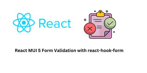 React Mui Form Validation With React Hook Form Frontendshape